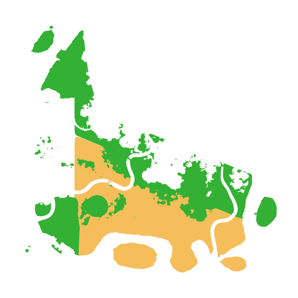 Biome Rust Map: Procedural Map, Size: 3600, Seed: 838936871