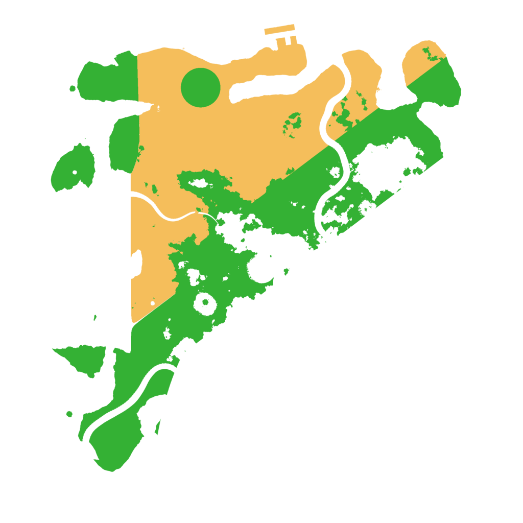 Biome Rust Map: Procedural Map, Size: 3500, Seed: 349327641