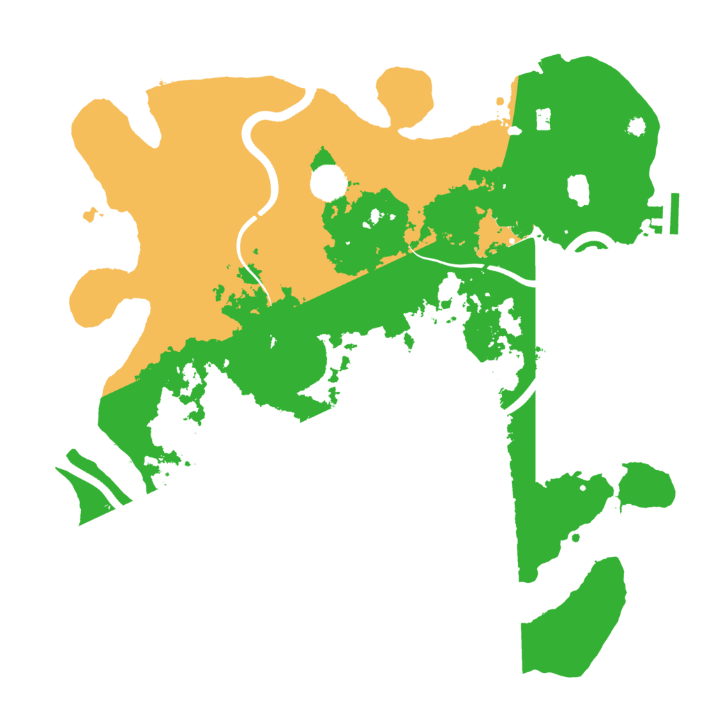 Biome Rust Map: Procedural Map, Size: 3500, Seed: 81923