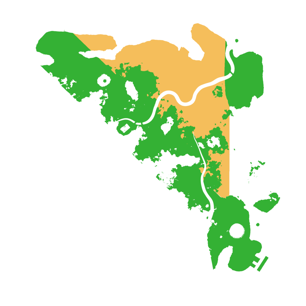 Biome Rust Map: Procedural Map, Size: 3700, Seed: 72313732