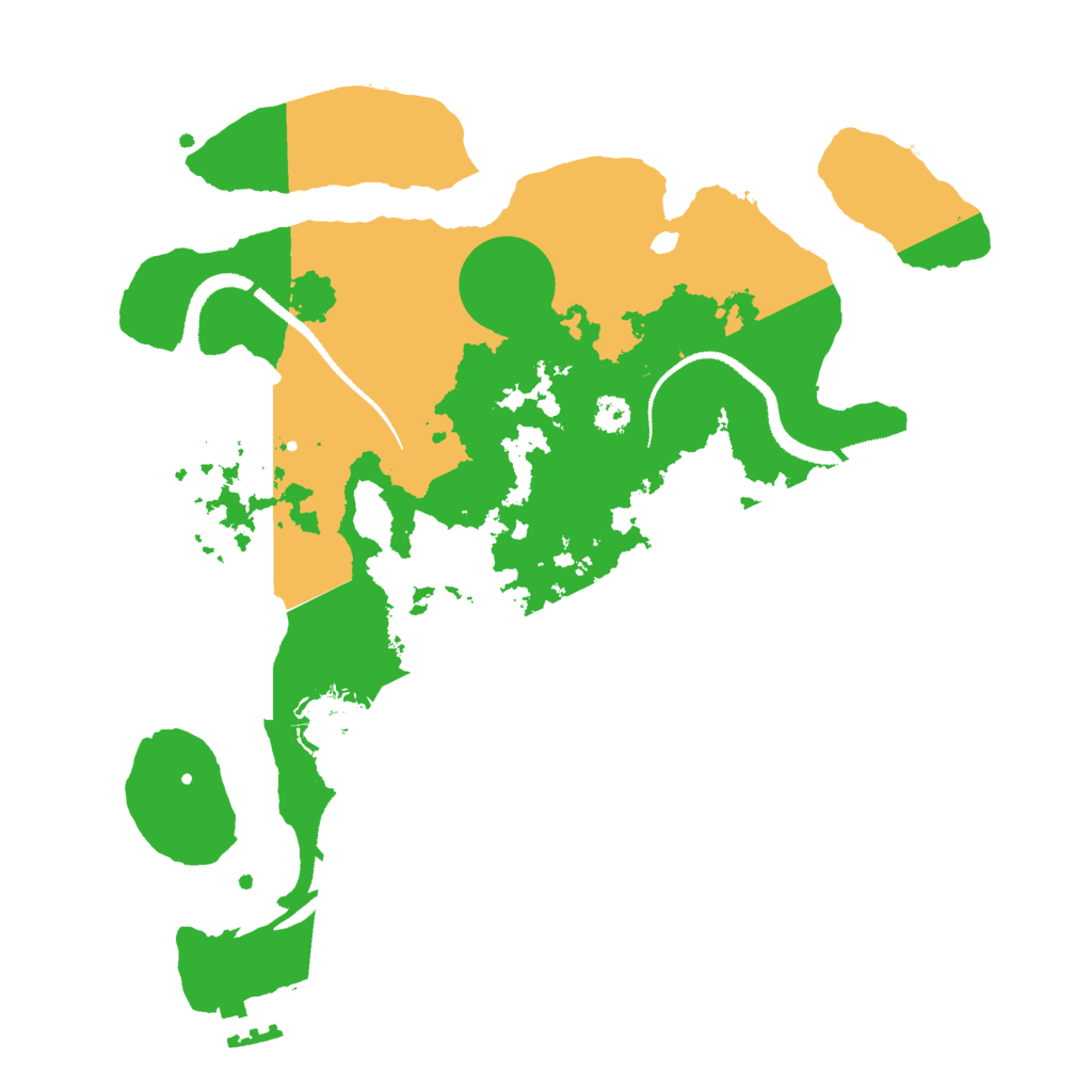 Biome Rust Map: Procedural Map, Size: 3000, Seed: 15245562