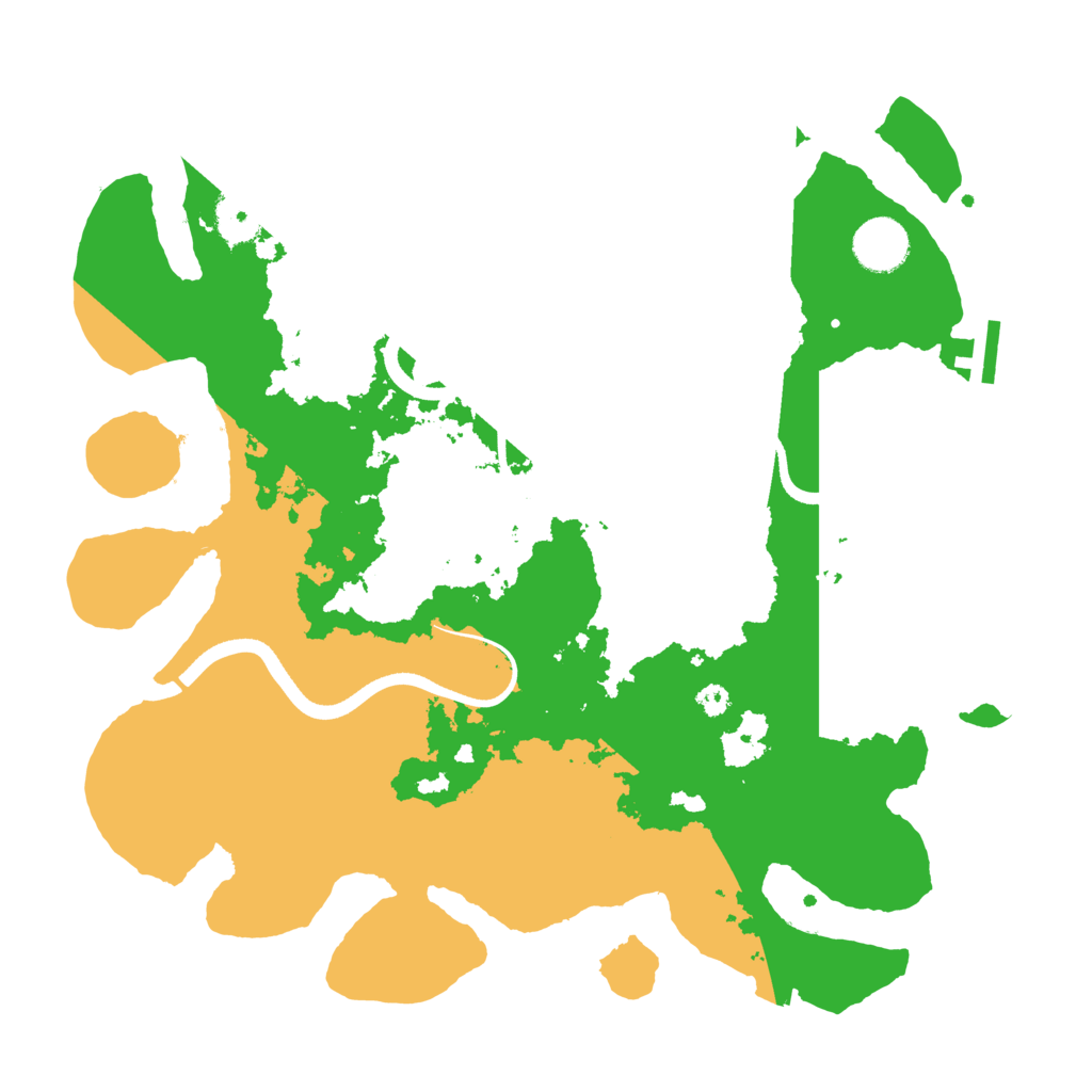 Biome Rust Map: Procedural Map, Size: 3500, Seed: 996049382