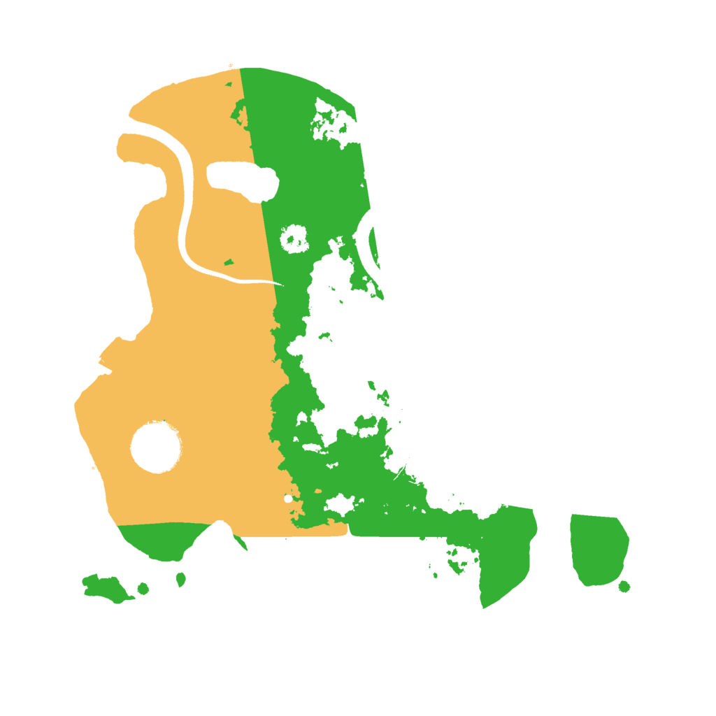 Biome Rust Map: Procedural Map, Size: 2500, Seed: 1868