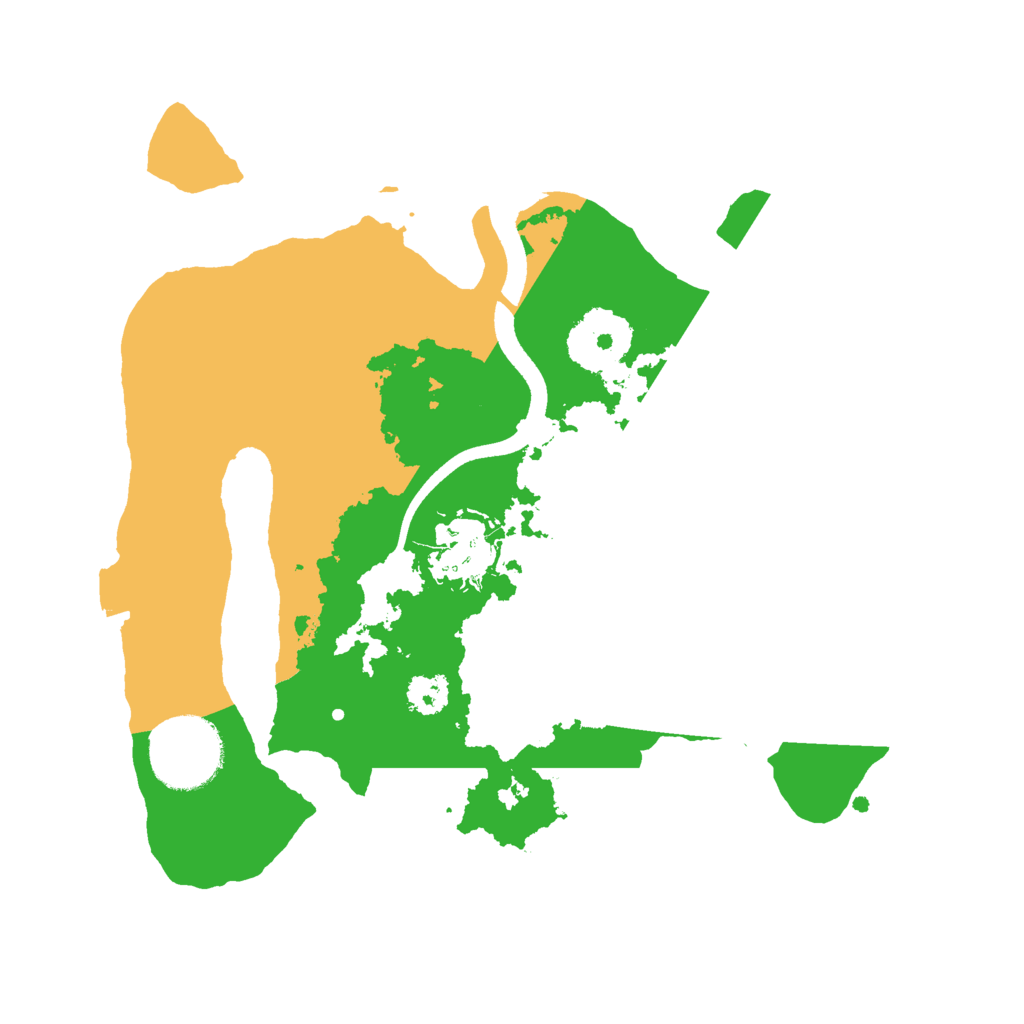 Biome Rust Map: Procedural Map, Size: 2500, Seed: 1928471