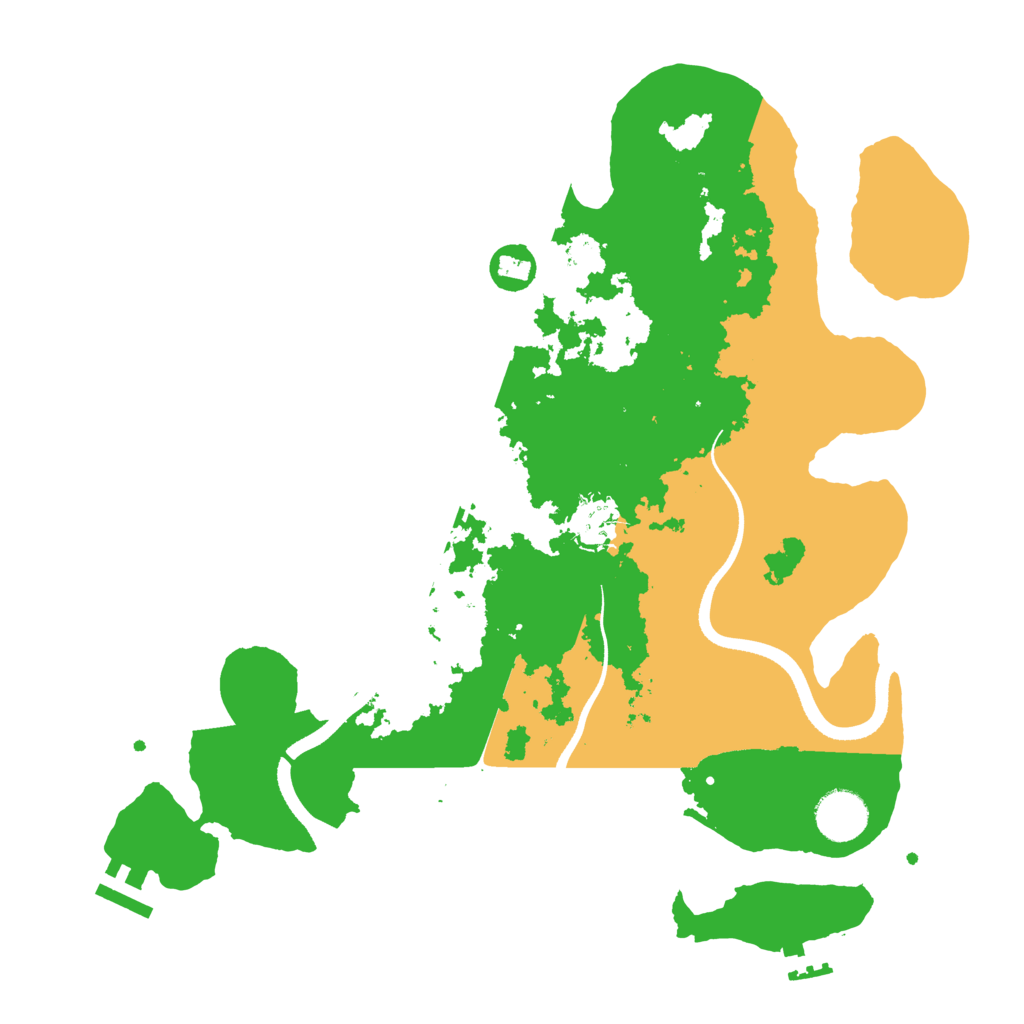 Biome Rust Map: Procedural Map, Size: 3500, Seed: 97877130