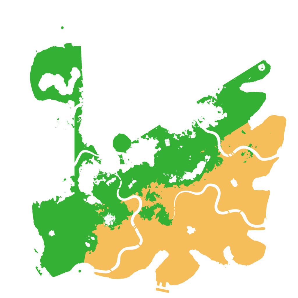 Biome Rust Map: Procedural Map, Size: 4500, Seed: 870992584