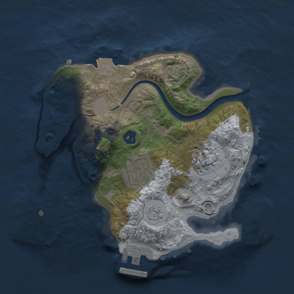 Rust Map: Procedural Map, Size: 2150, Seed: 13, 6 Monuments