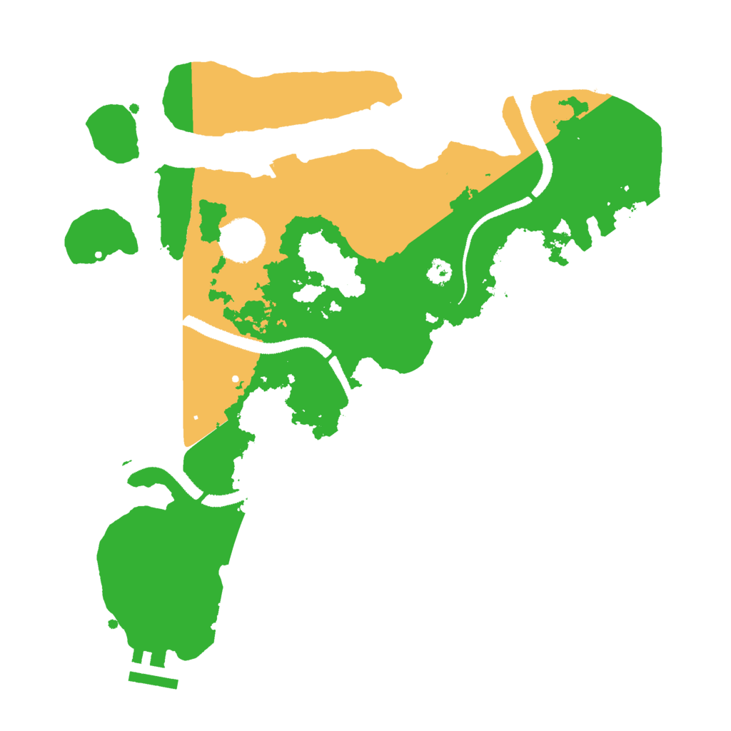 Biome Rust Map: Procedural Map, Size: 3000, Seed: 262213968