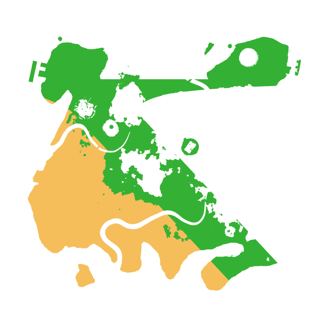 Biome Rust Map: Procedural Map, Size: 3000, Seed: 925487