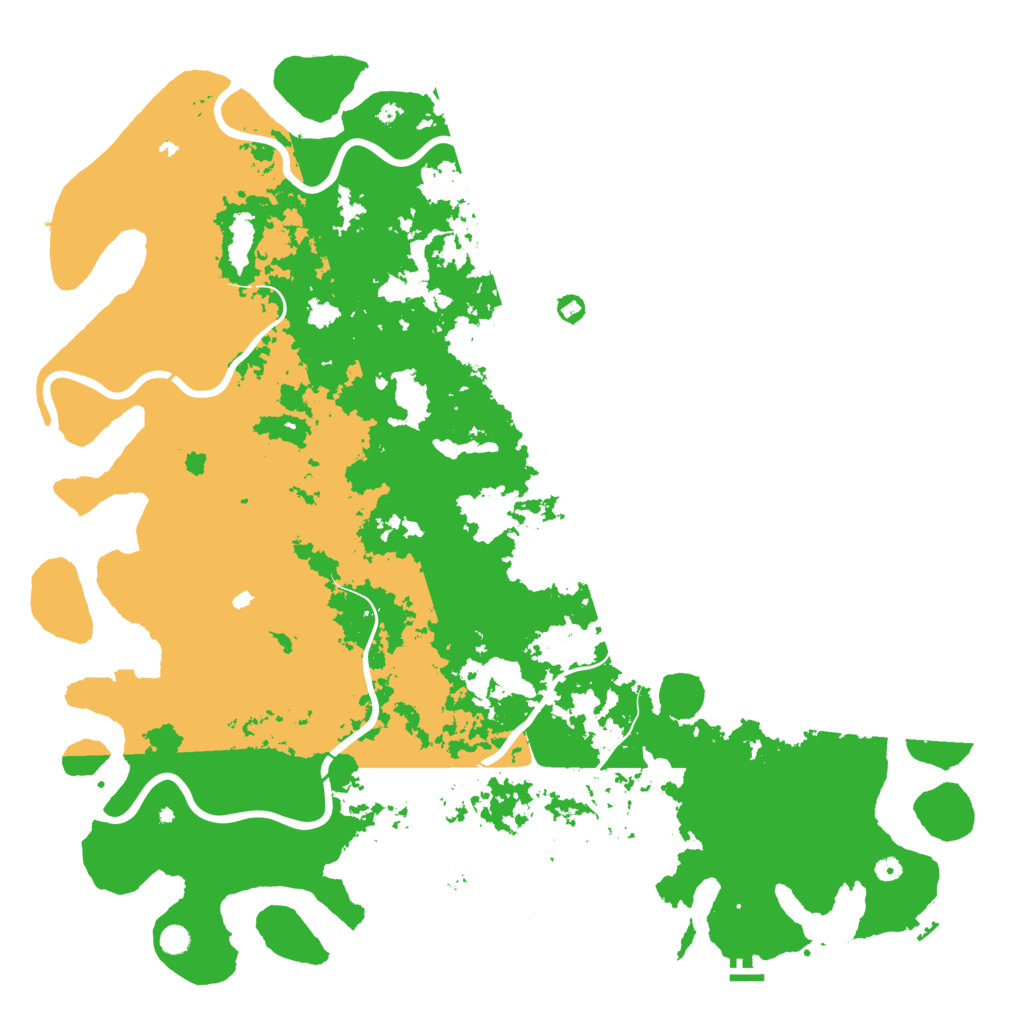Biome Rust Map: Procedural Map, Size: 6000, Seed: 378793338