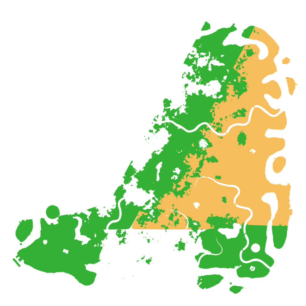 Biome Rust Map: Procedural Map, Size: 6000, Seed: 1439050074
