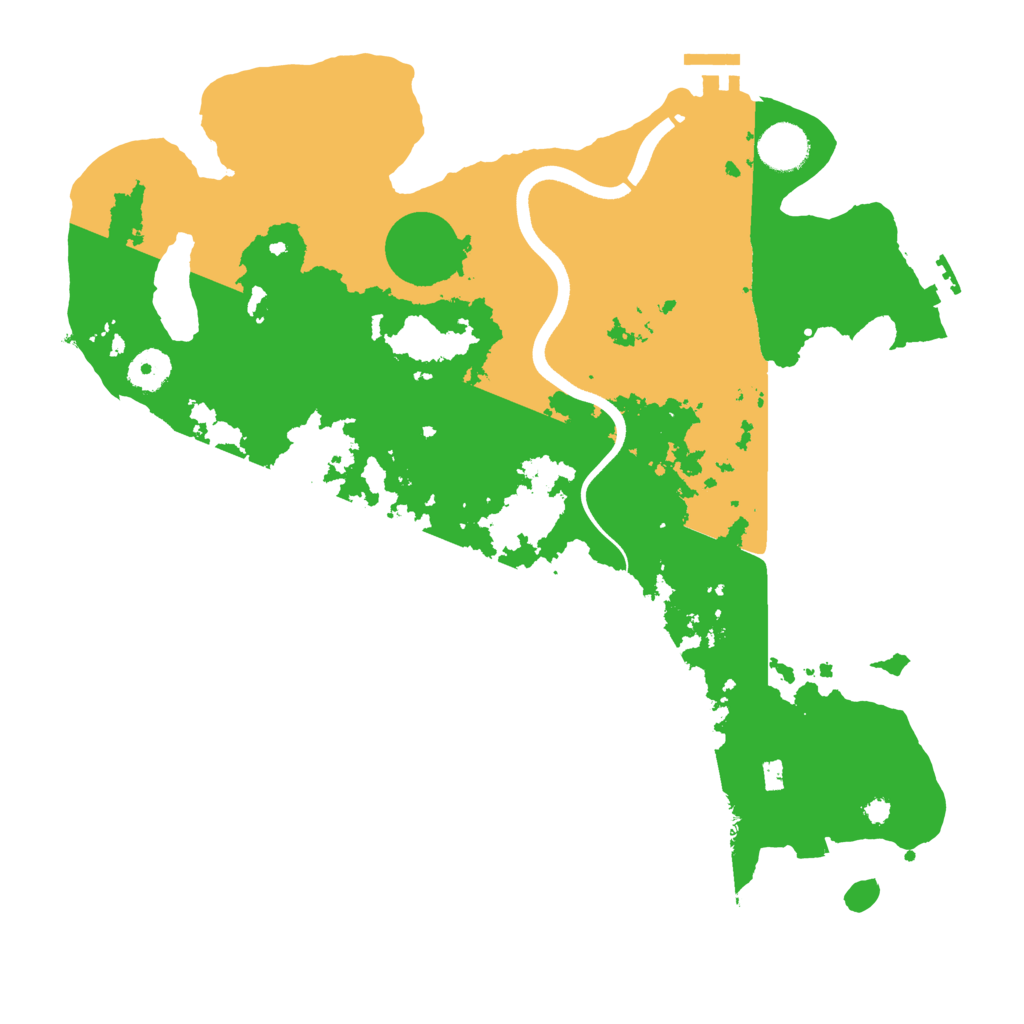 Biome Rust Map: Procedural Map, Size: 3700, Seed: 544410609