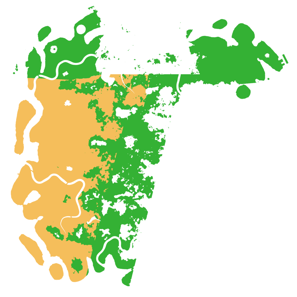 Biome Rust Map: Procedural Map, Size: 6000, Seed: 847261