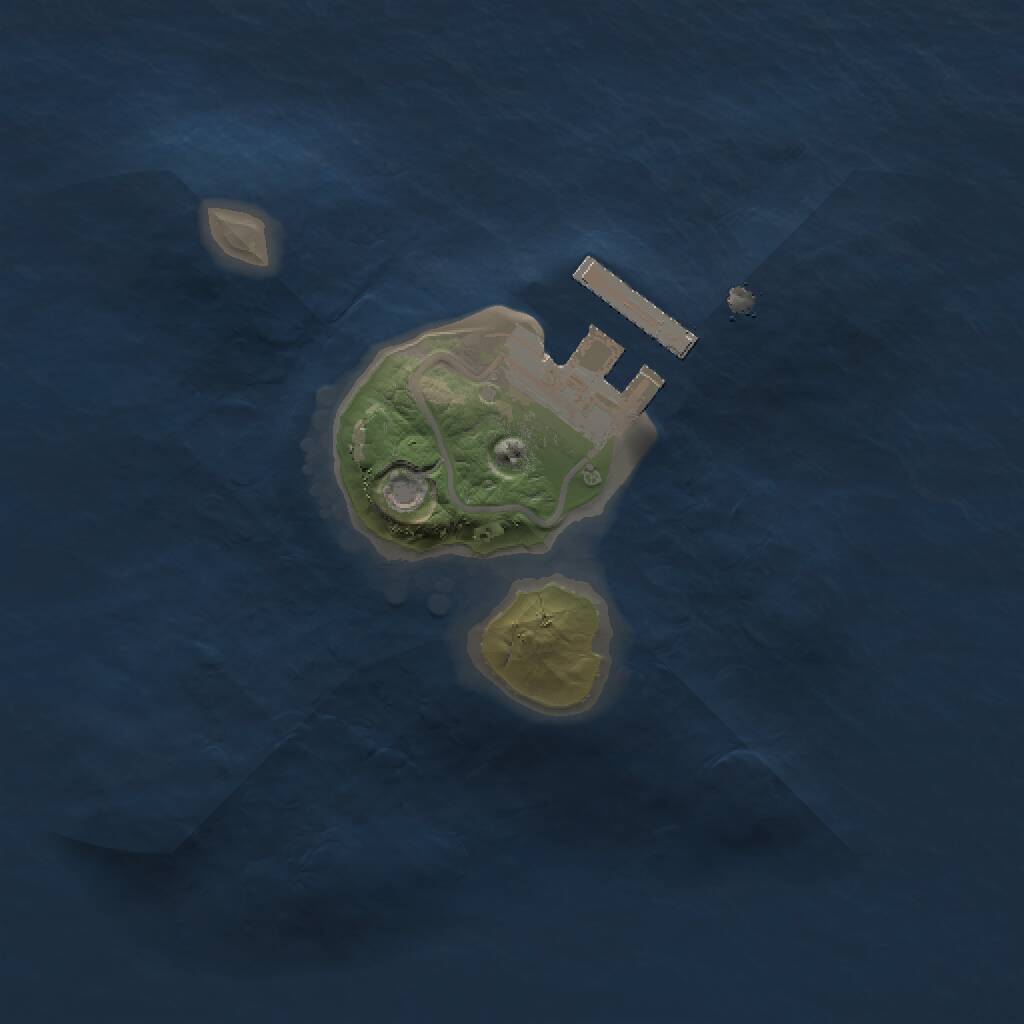 Rust Map: Procedural Map, Size: 1500, Seed: 3000, 2 Monuments
