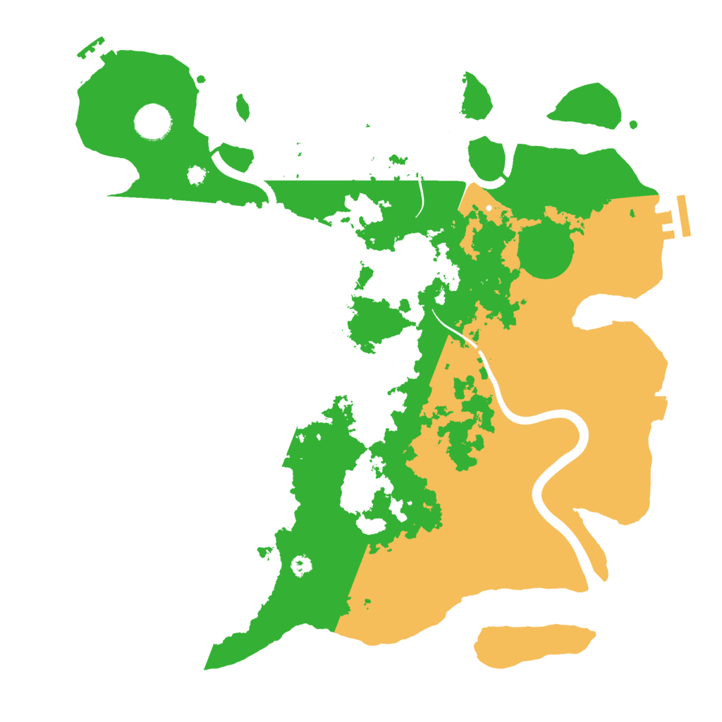 Biome Rust Map: Procedural Map, Size: 3500, Seed: 464719984
