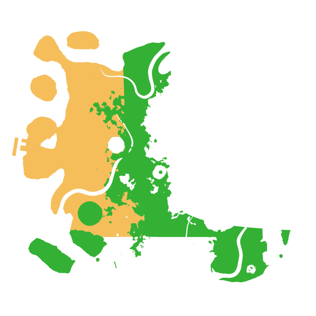 Biome Rust Map: Procedural Map, Size: 3500, Seed: 170474807