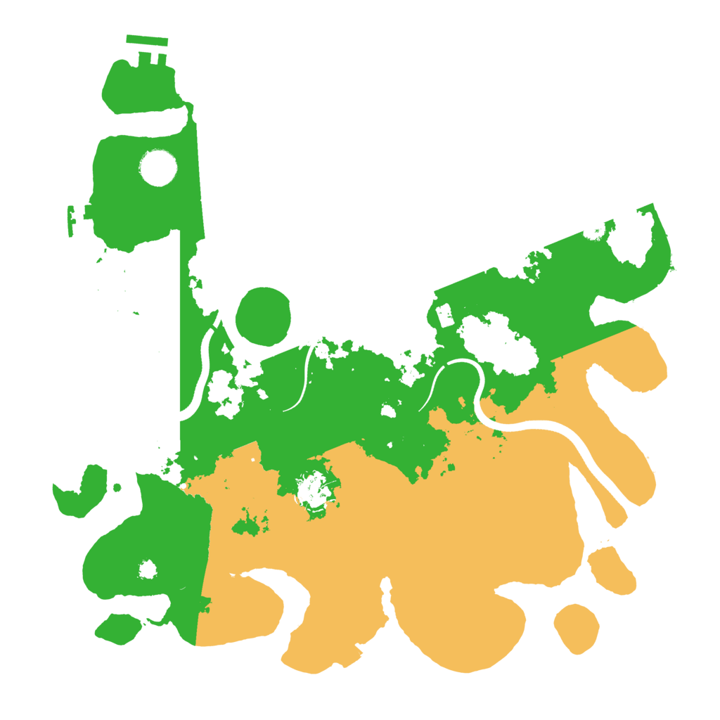 Biome Rust Map: Procedural Map, Size: 3500, Seed: 109283