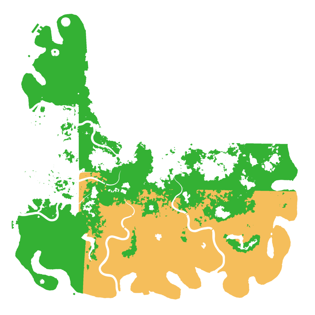 Biome Rust Map: Procedural Map, Size: 6000, Seed: 522800882