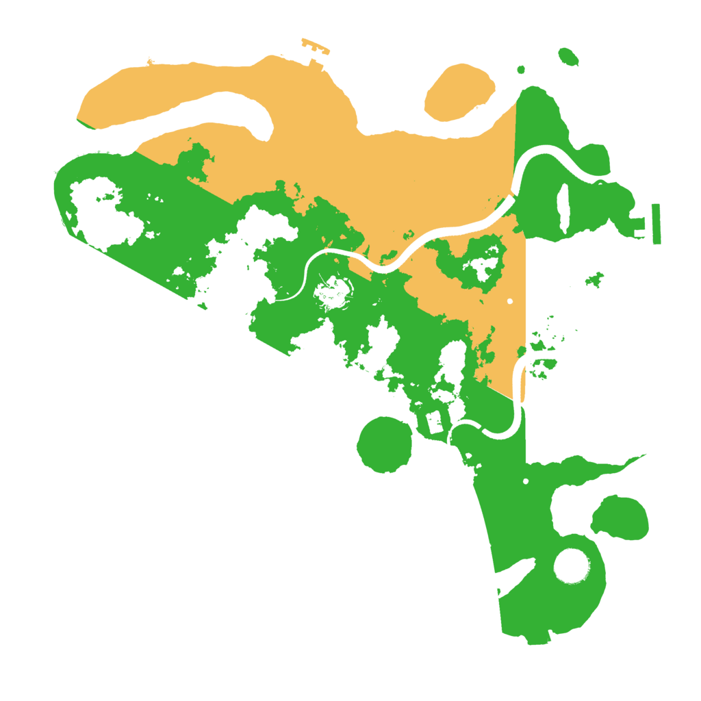 Biome Rust Map: Procedural Map, Size: 3500, Seed: 76751511