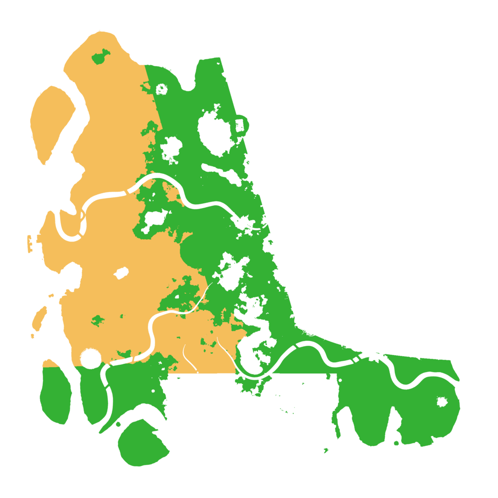 Biome Rust Map: Procedural Map, Size: 4300, Seed: 1934827529