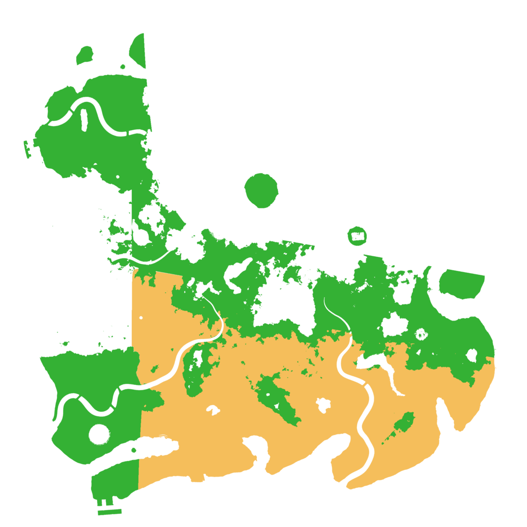 Biome Rust Map: Procedural Map, Size: 4500, Seed: 1552384578
