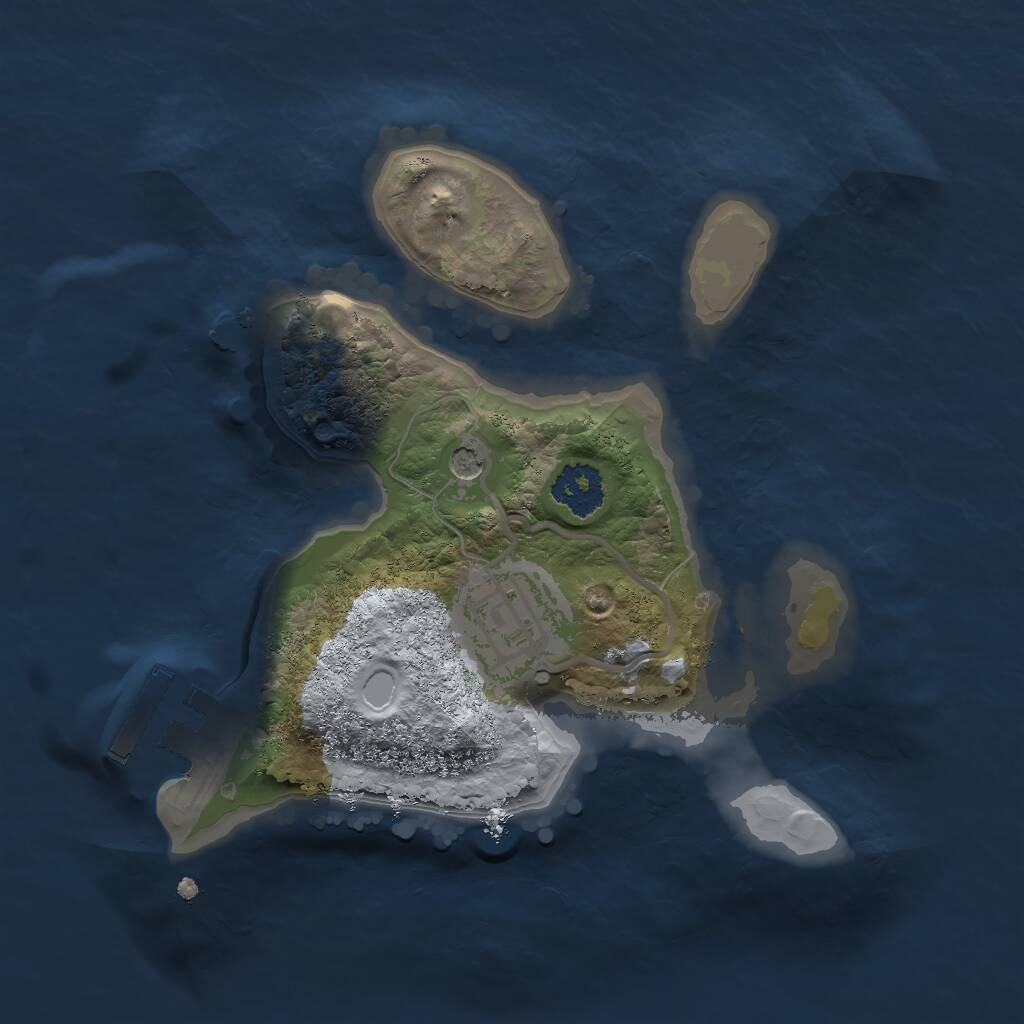 Rust Map: Procedural Map, Size: 2000, Seed: 20260815, 4 Monuments