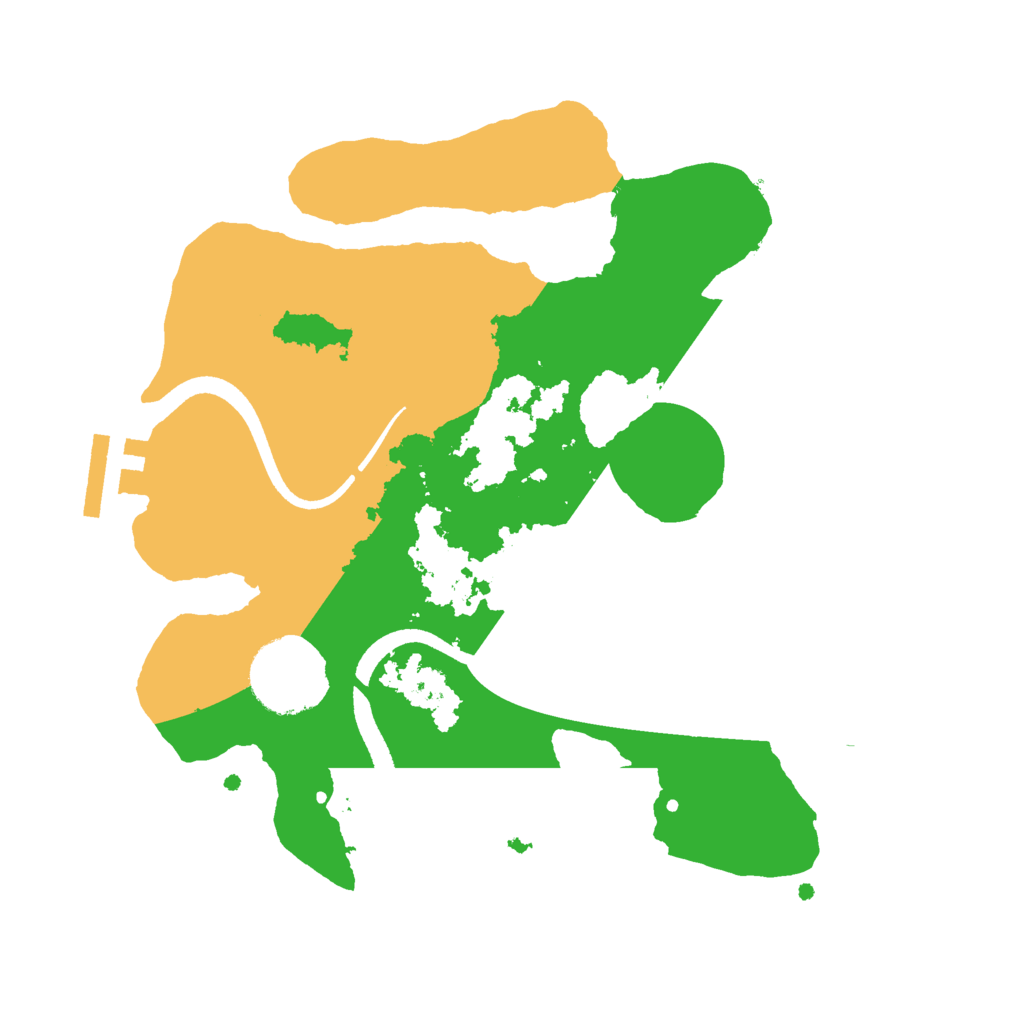 Biome Rust Map: Procedural Map, Size: 2500, Seed: 4575464