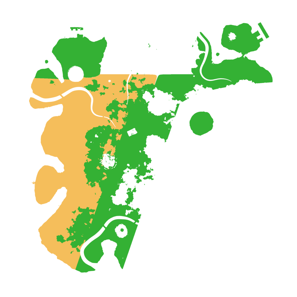 Biome Rust Map: Procedural Map, Size: 3500, Seed: 110049903