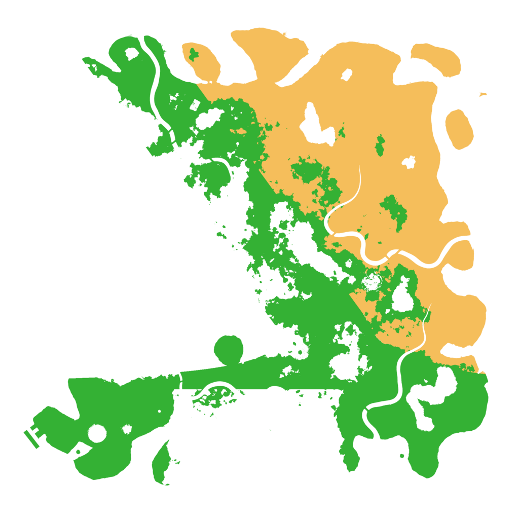 Biome Rust Map: Procedural Map, Size: 5000, Seed: 2214