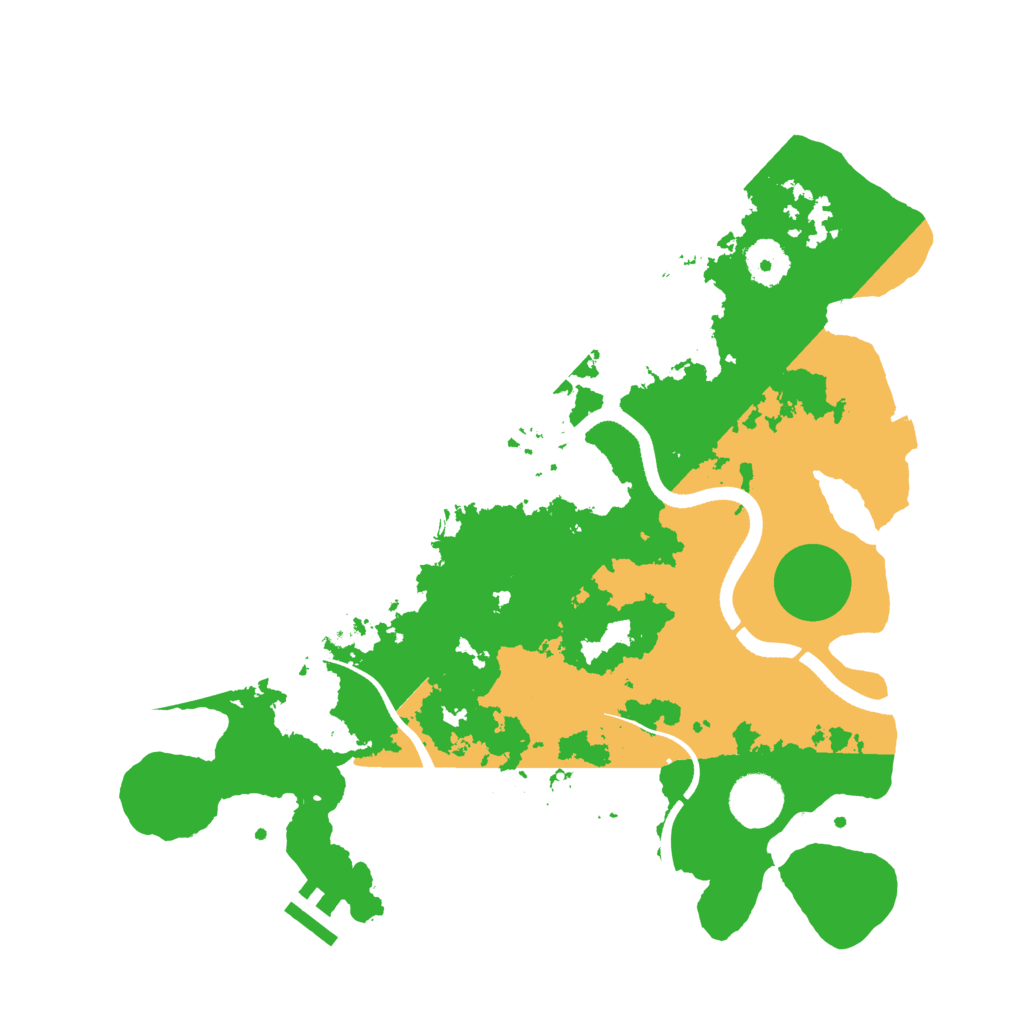 Biome Rust Map: Procedural Map, Size: 3500, Seed: 23927