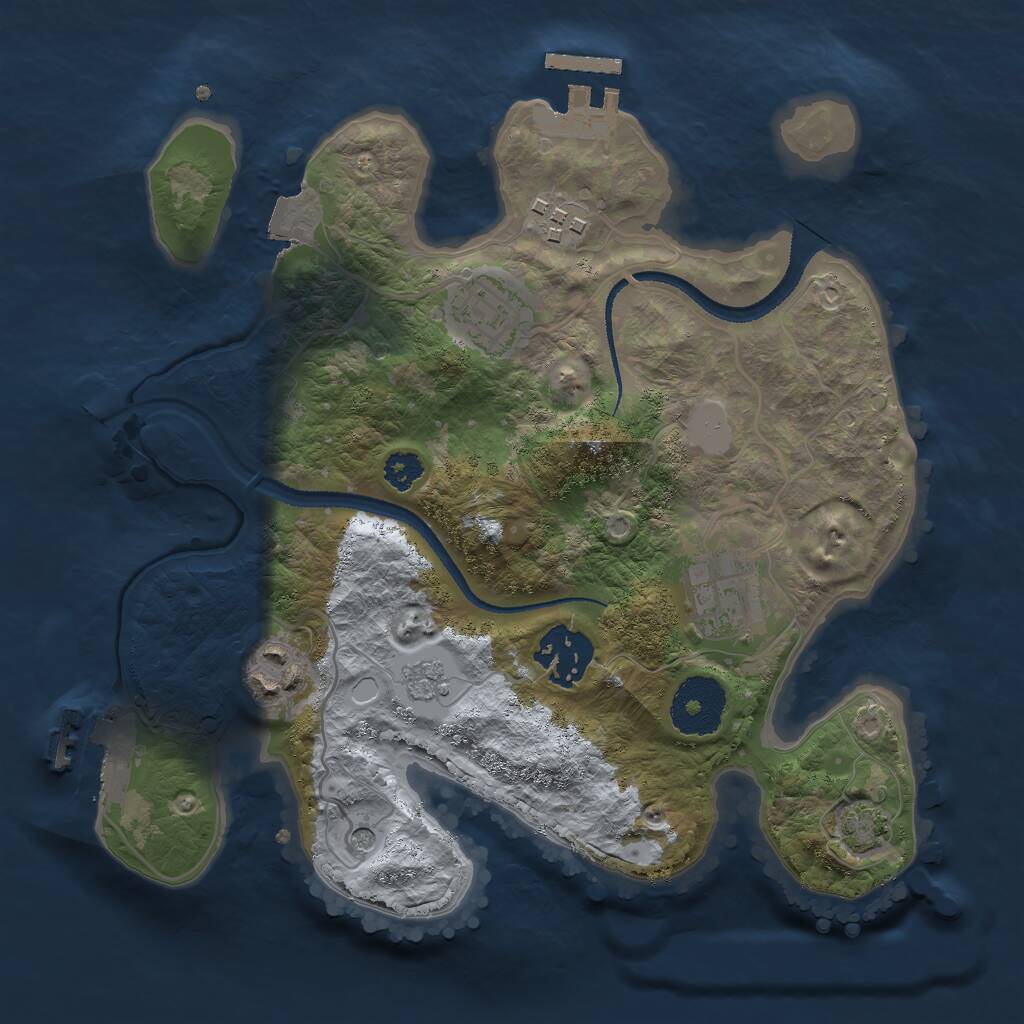 Rust Map: Procedural Map, Size: 2700, Seed: 1786795314, 11 Monuments