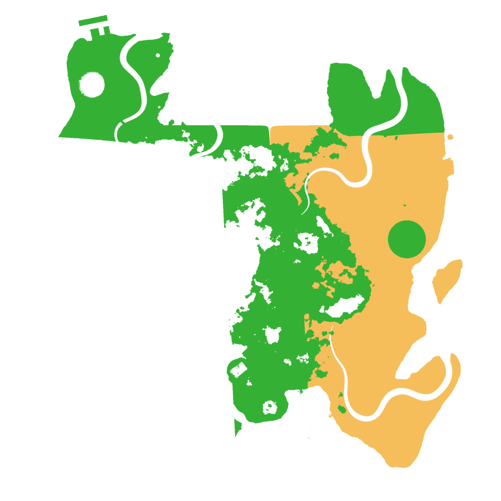 Biome Rust Map: Procedural Map, Size: 3500, Seed: 461002853