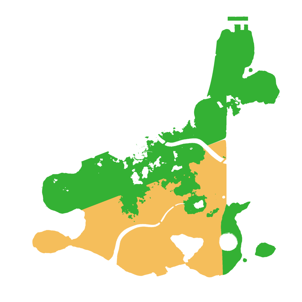Biome Rust Map: Procedural Map, Size: 3000, Seed: 12848