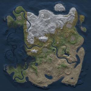 Thumbnail Rust Map: Procedural Map, Size: 4250, Seed: 882601194, 17 Monuments