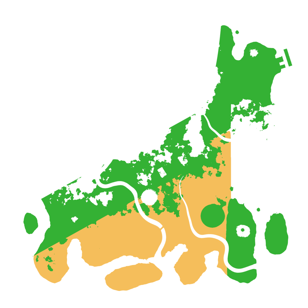 Biome Rust Map: Procedural Map, Size: 3500, Seed: 569355443