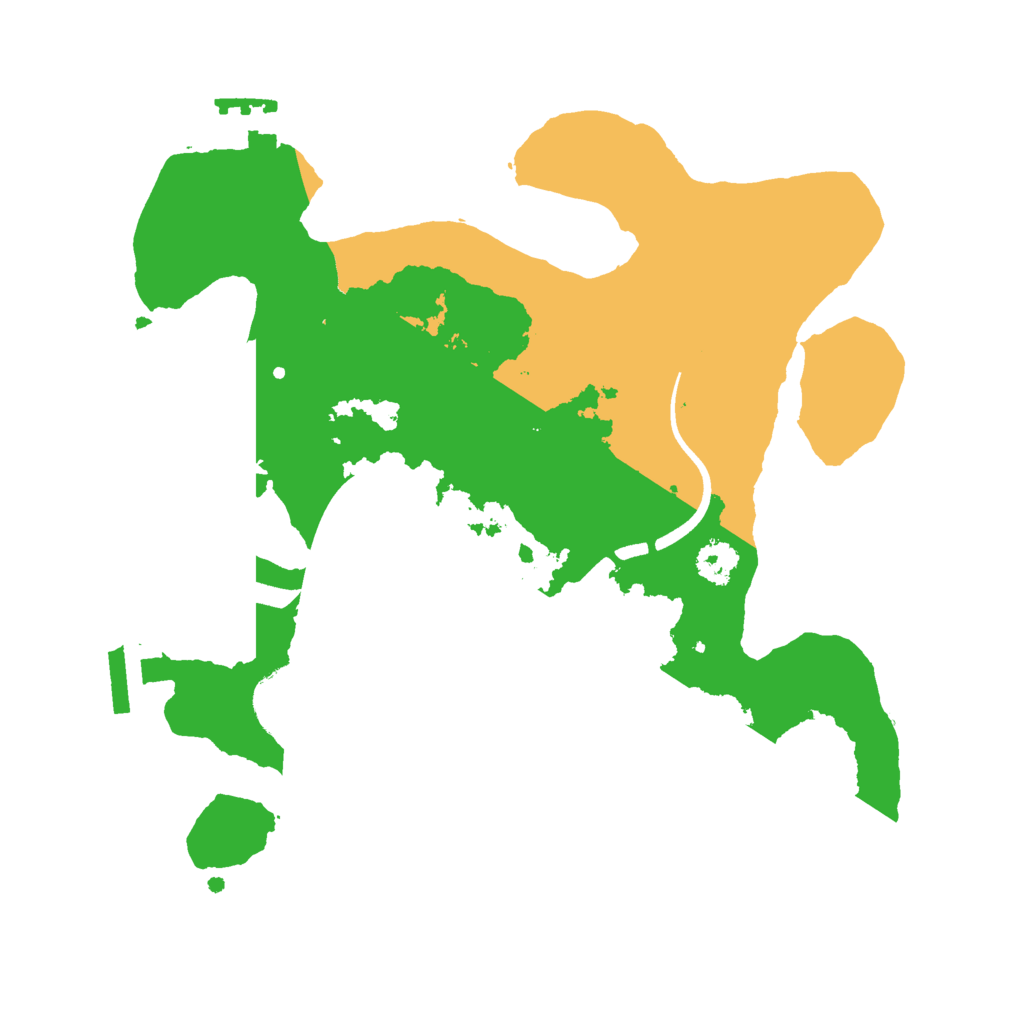 Biome Rust Map: Procedural Map, Size: 2500, Seed: 11996