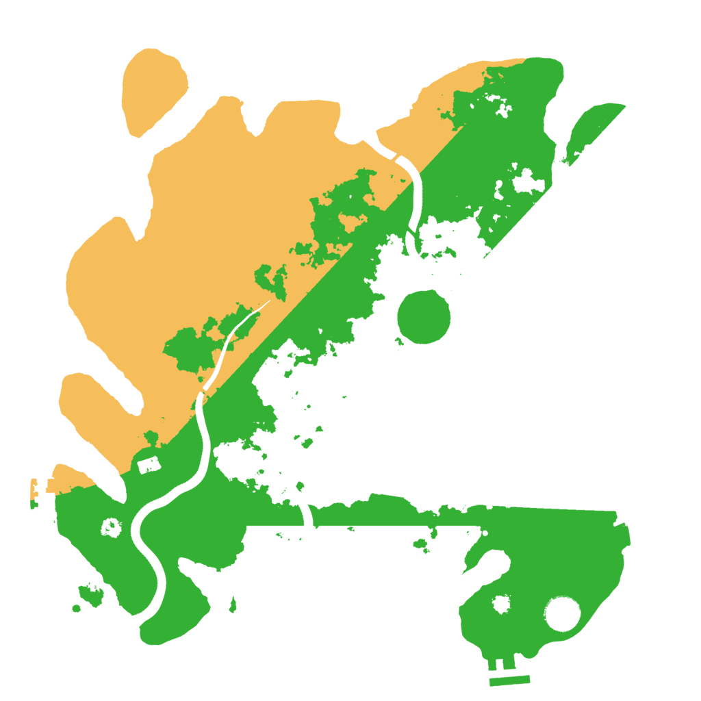 Biome Rust Map: Procedural Map, Size: 3500, Seed: 471693932