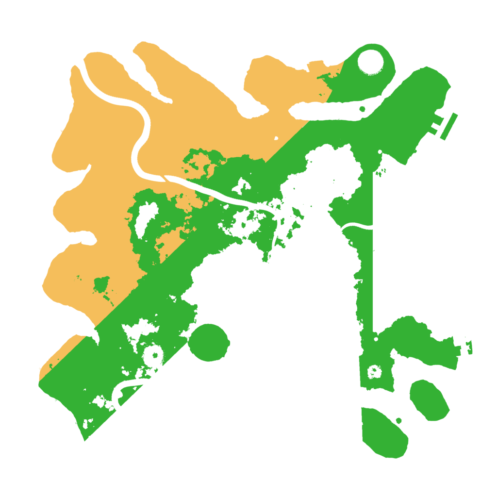 Biome Rust Map: Procedural Map, Size: 3500, Seed: 370305324
