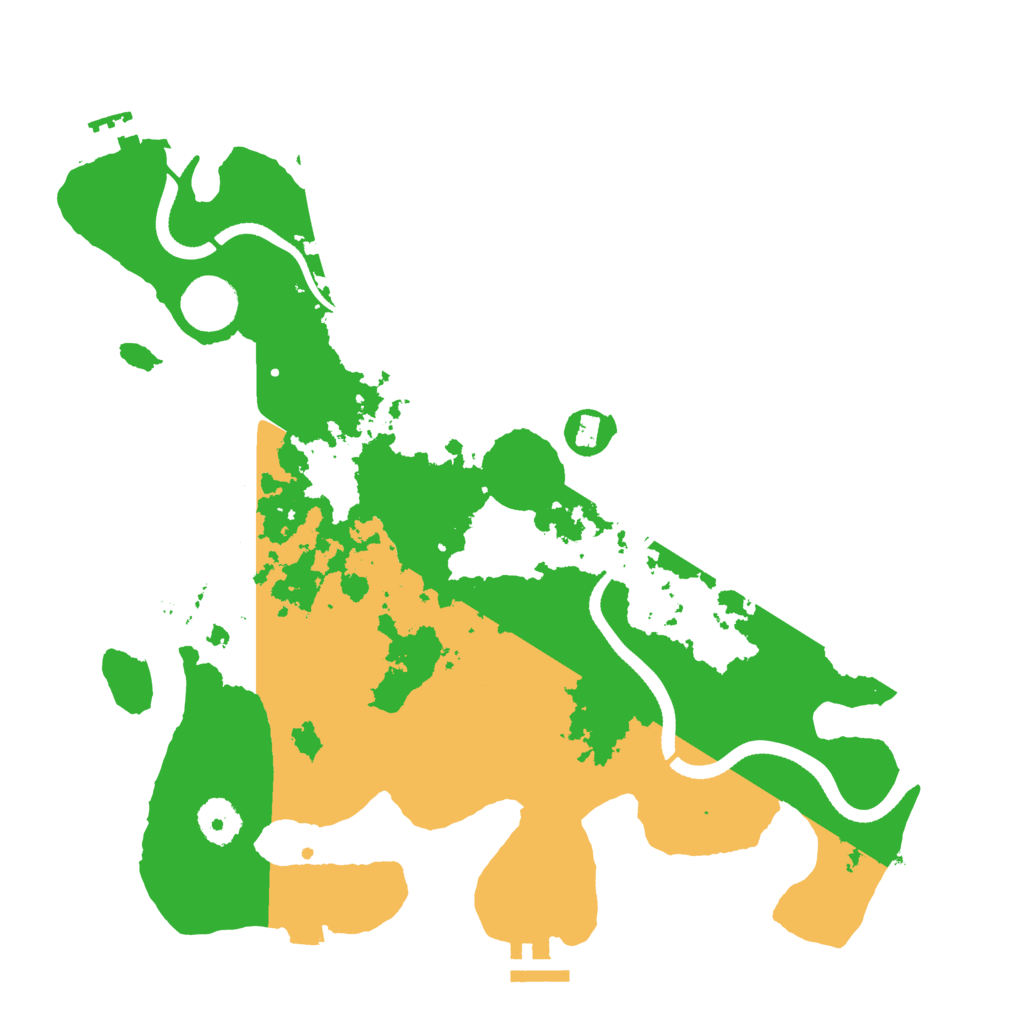 Biome Rust Map: Procedural Map, Size: 3500, Seed: 1620904399