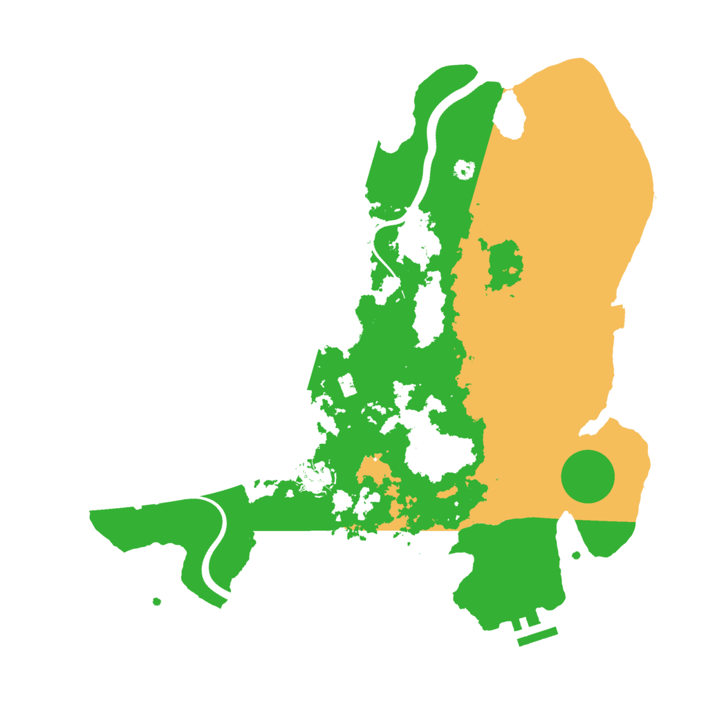 Biome Rust Map: Procedural Map, Size: 3500, Seed: 2093634448