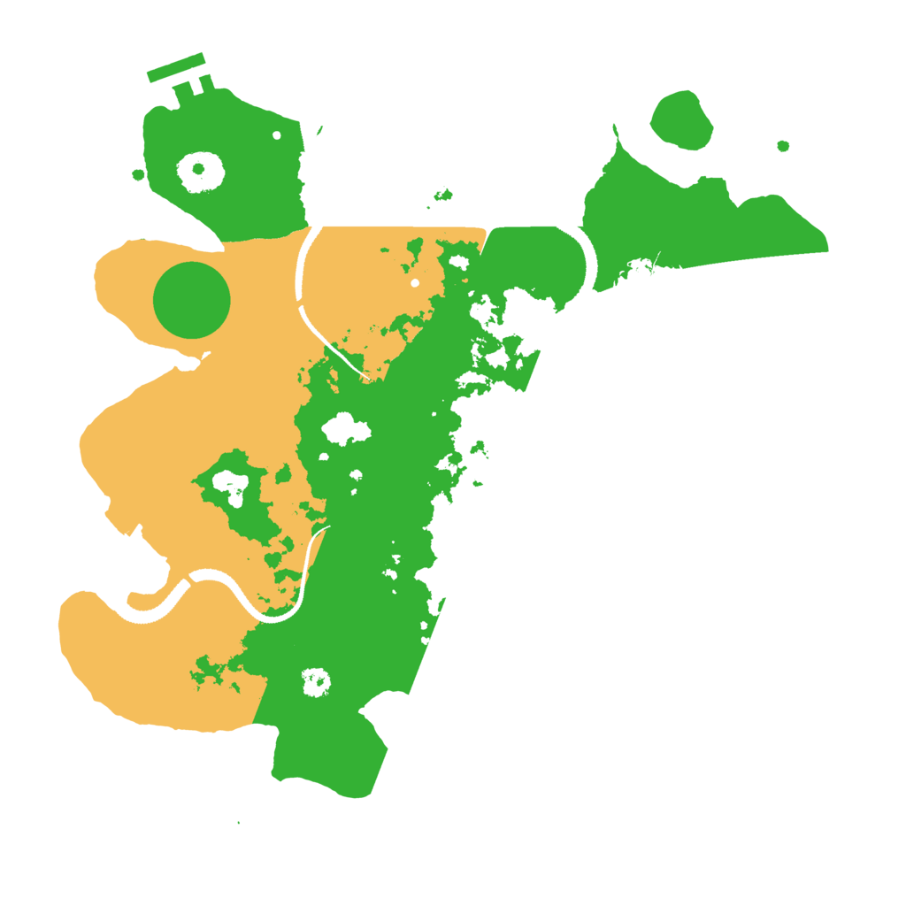 Biome Rust Map: Procedural Map, Size: 3100, Seed: 880824543