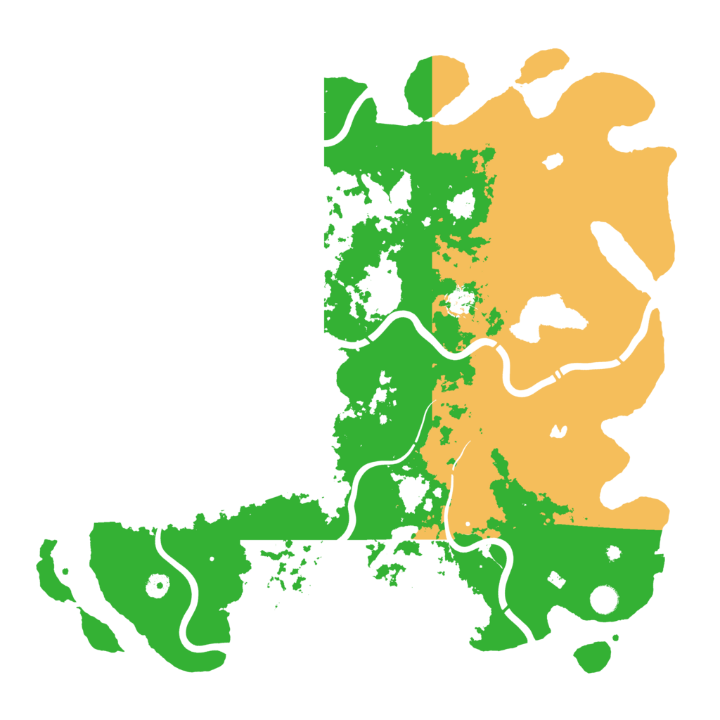 Biome Rust Map: Procedural Map, Size: 4500, Seed: 95355779