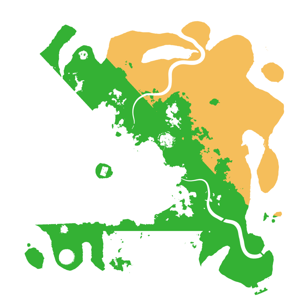 Biome Rust Map: Procedural Map, Size: 3500, Seed: 760216681