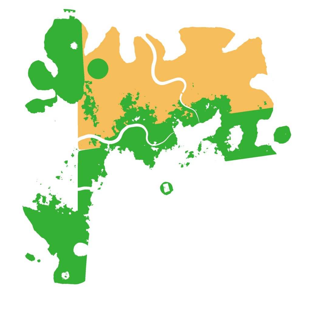 Biome Rust Map: Procedural Map, Size: 3996, Seed: 50000