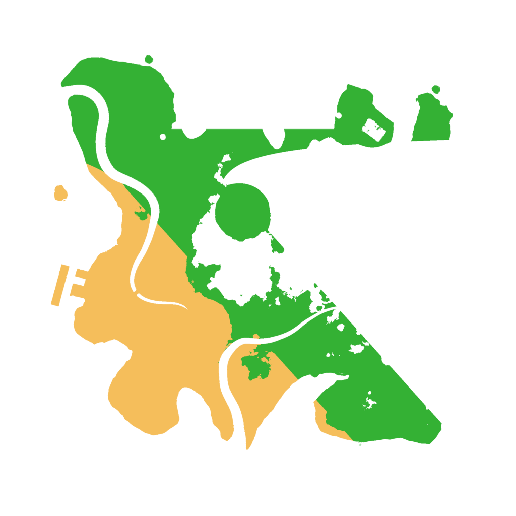 Biome Rust Map: Procedural Map, Size: 2500, Seed: 1974704602