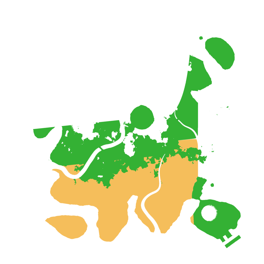 Biome Rust Map: Procedural Map, Size: 3000, Seed: 561950869