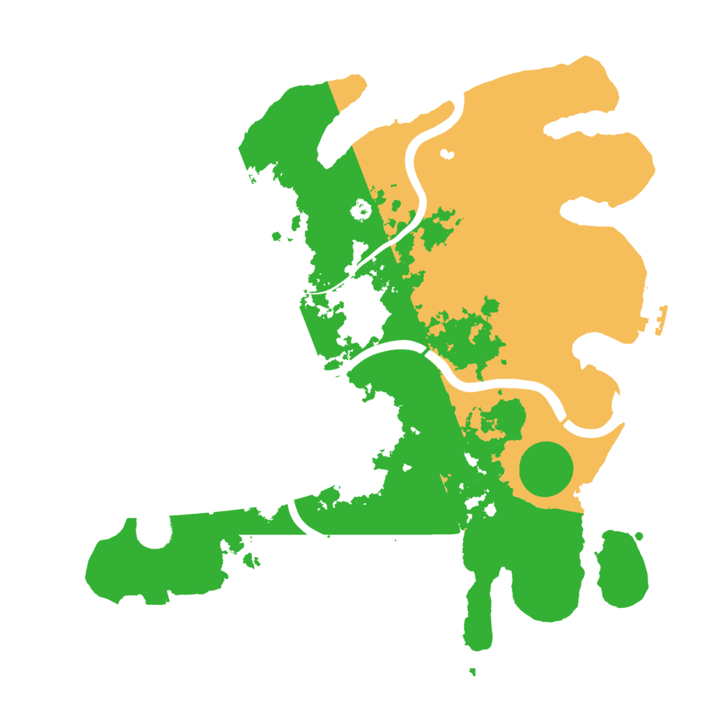 Biome Rust Map: Procedural Map, Size: 3500, Seed: 184736291