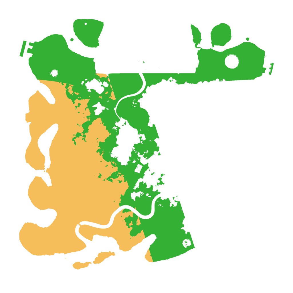 Biome Rust Map: Procedural Map, Size: 3700, Seed: 326832432