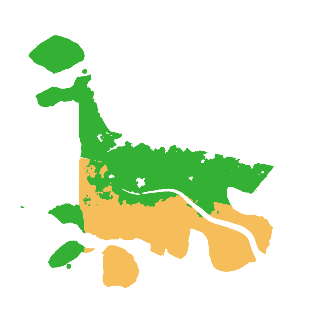 Biome Rust Map: Procedural Map, Size: 2500, Seed: 406758995