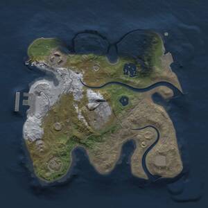 Thumbnail Rust Map: Procedural Map, Size: 2200, Seed: 255983996, 7 Monuments